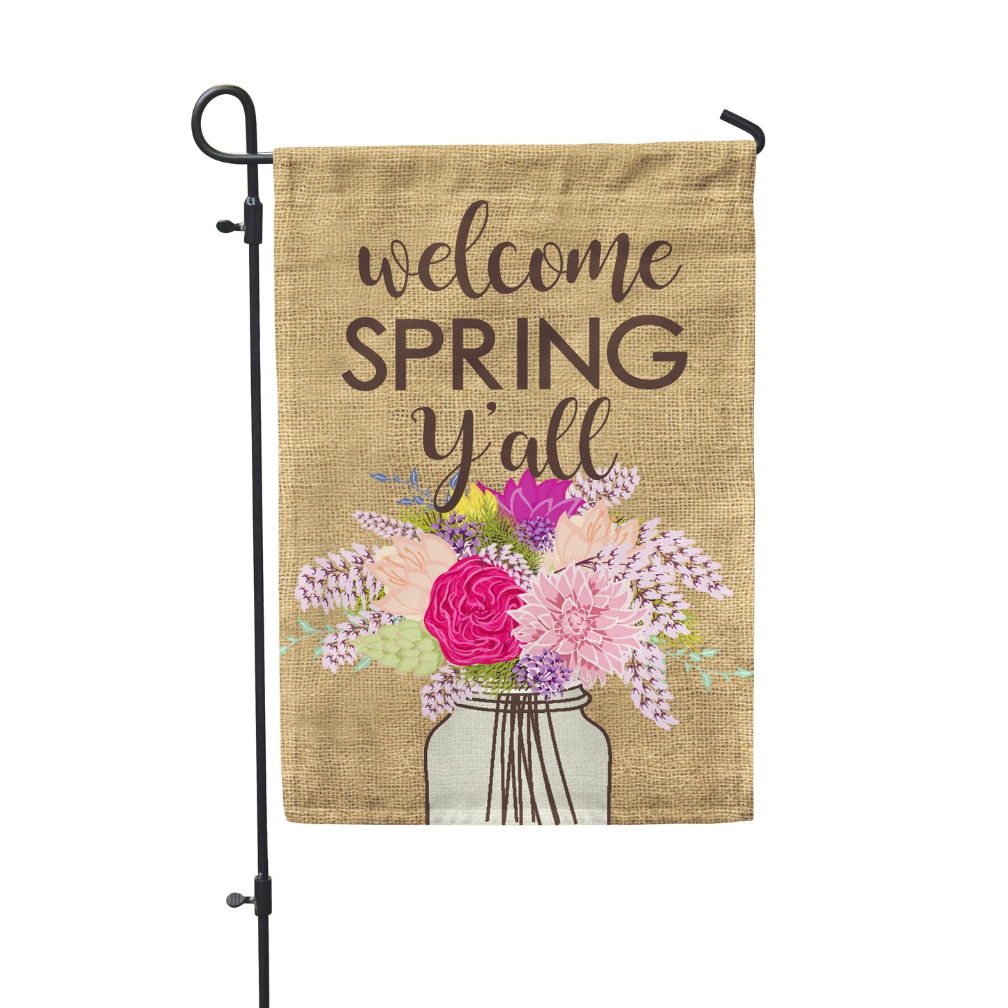 Welcome Spring Y'all Garden Flag - Second East