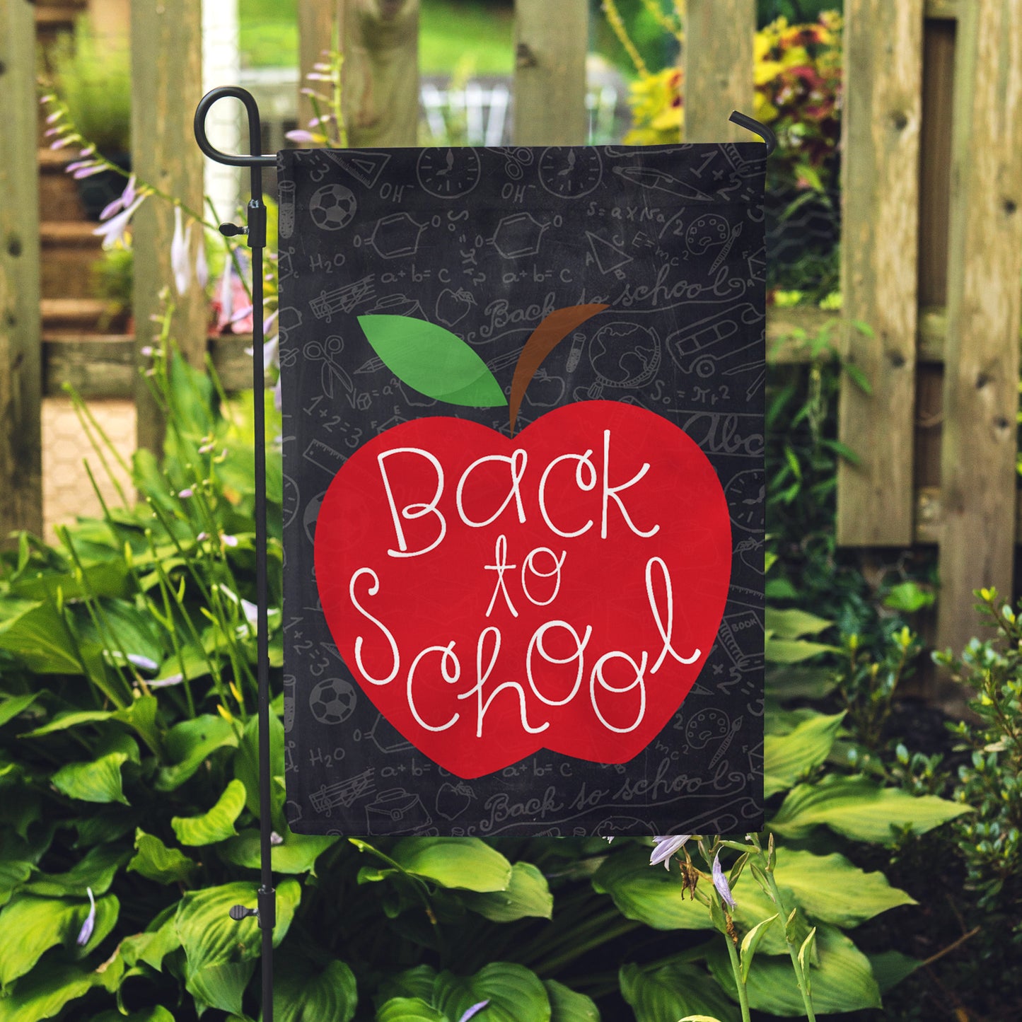 Back to School Garden Flag 12" x 18" - Double Sided - Second East