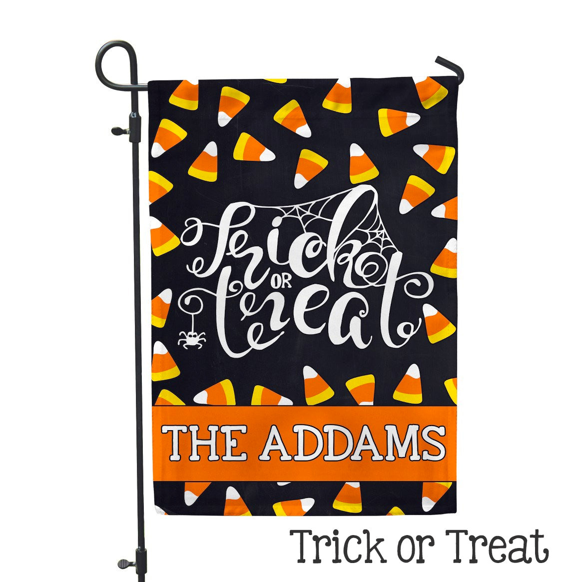 Personalized Garden Flag - Trick or Treat Custom Home Flag - 12" x 18" - Second East